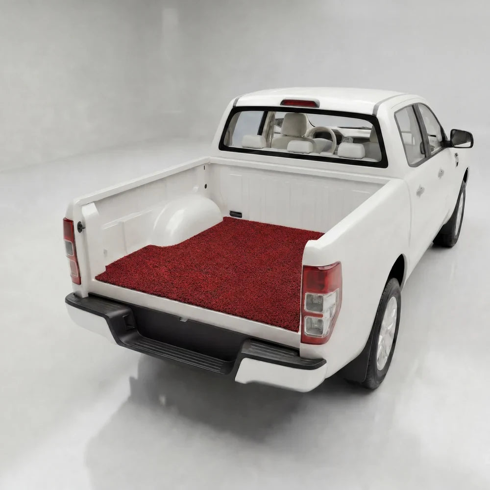 Vivid Burgundy ute tub mat in an outdoor Australian setting
